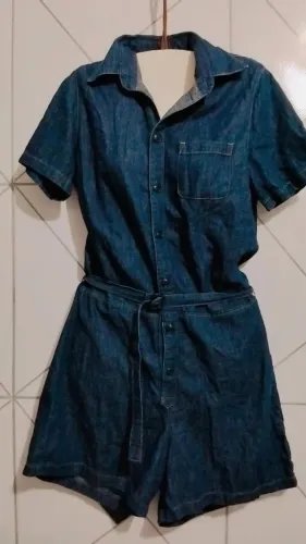 Macaquinho jeans Ralph Lauren, num 36 38