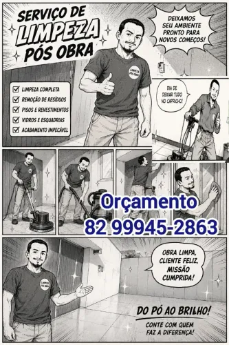 Limpeza Pós Obra em geral
