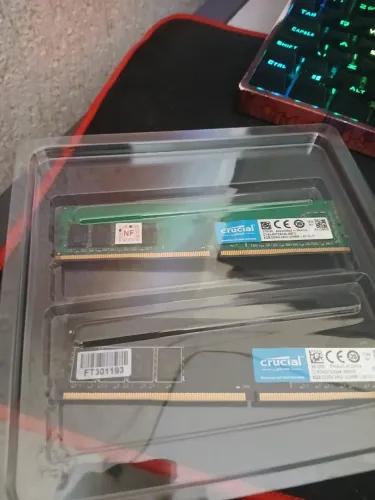 MEMORIA RAM DDR4 DUAL CHANNEL 16GB (2x8) Crucial