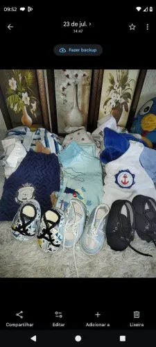 Lote de roupas de bebê tm pmg 100 peças de roupas