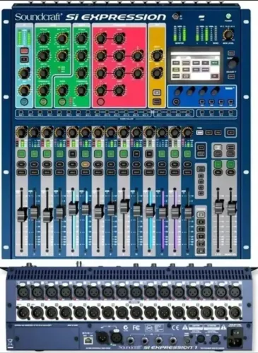 Mesa de som Soundcraft Si Expression 20 canais, estado de nova