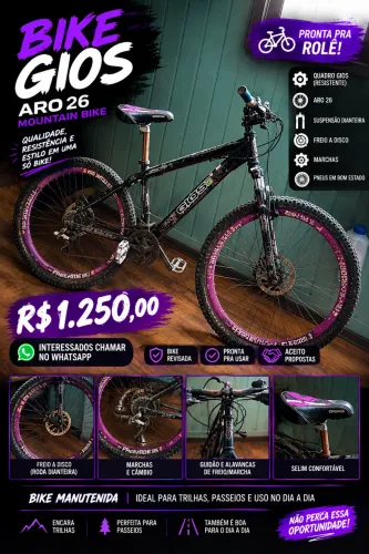 Bicicleta Gios raridade no precinho