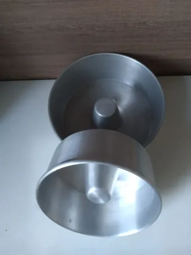 Kit Forma para Bolo e tortas em aluminio 2 peças