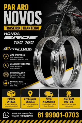 Par de aros Honda broz 
