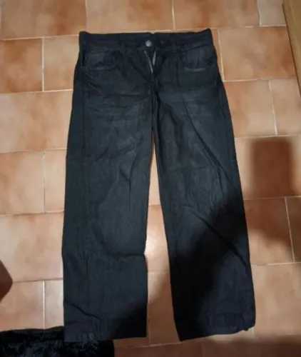 calça jeans preta tamanho m