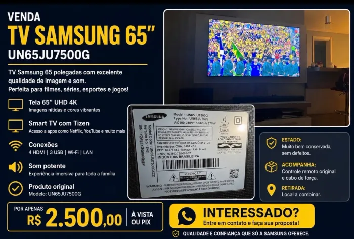 TV 65 polegadas 