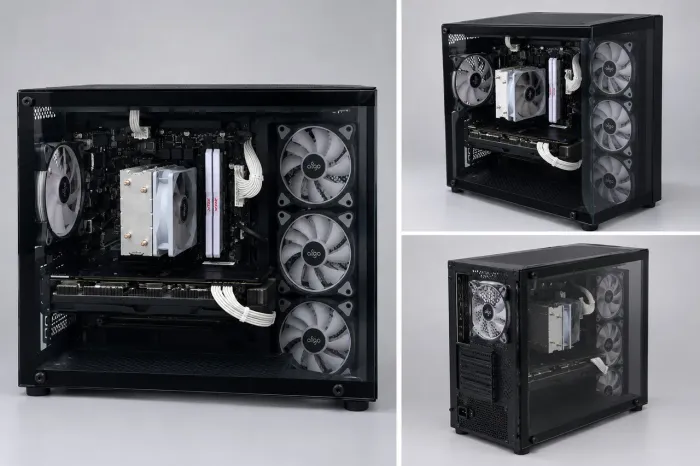 PC Gamer RX 5700 16GB RAM SSD NVMe 1TB Gabinete Aquário