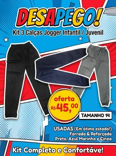 Roupas para crianças "tamanho Nas fotos"
