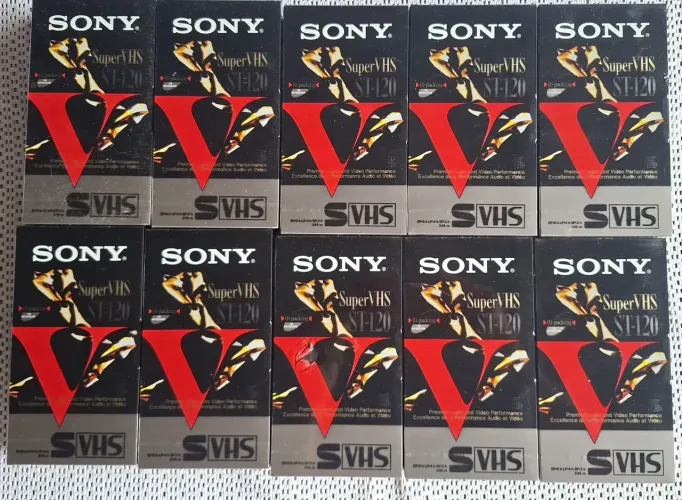 LOTE DE FITAS VHS SONY