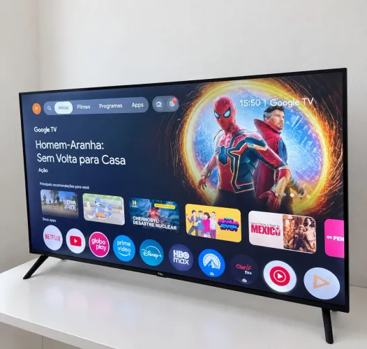 Smart Google Tv 43 Qled Premium Nova no plástico aceito cartão faço entrega