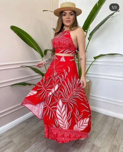 Conjunto vermelho novo