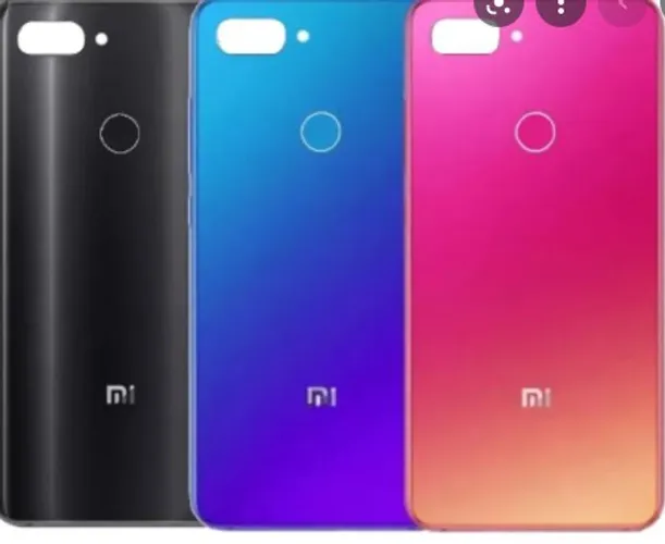 Tampa Traseira xiaomi mi 8 lite azul, Preto, azul e Rosa