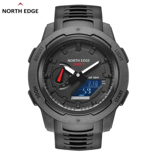 Relógio militar North Edge Mars3 masculino, relógio de pulso LED, caixa digital