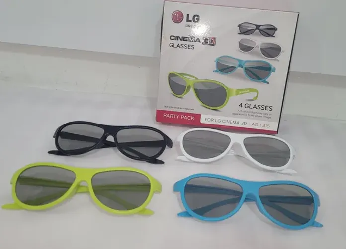 Kit LG com 4 óculos 3D novo $70.00