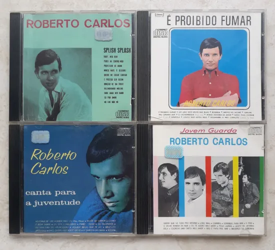 CDs Roberto Carlos - Splish Splash - Proibido Fumar - Canta Para Juventude - Jovem Guarda