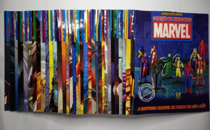 Lote Revistas Poster Colecao Marvel 1 a 60 Editora Eaglemoss Panini Salvat 2012