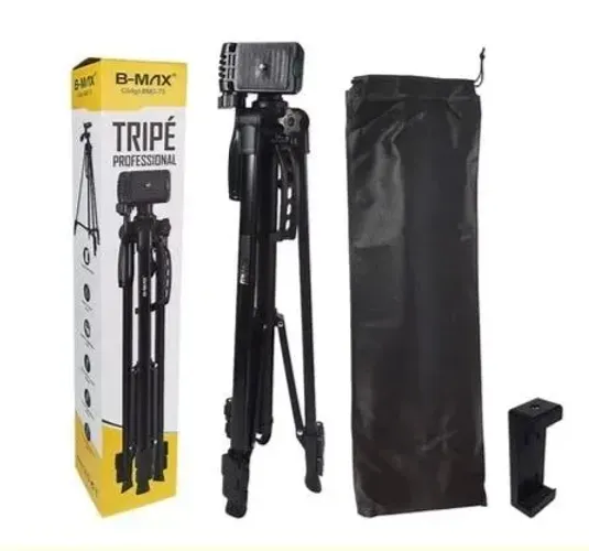 Tripe Celular Universal Telescopico Para Camera E Celular 1.40M B-MAX BMG-70