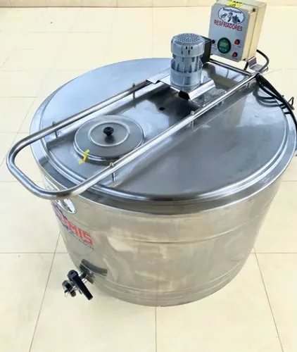 Tanque de Inox 300 Litros Misturador Tina de Agua de Coco Açaí Sorvetes Caldas Água Sucos