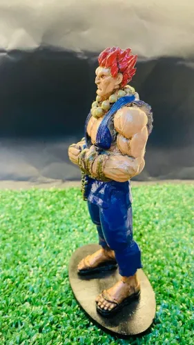 Estátua de Akuma do Street Fighter Resina 18cm