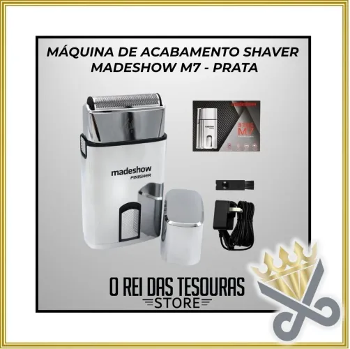 MÁQUINA DE ACABAMENTO SHAVER MADESHOW M7 - PRATA 