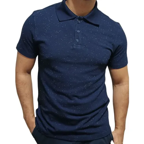 Polo Piquet Botonê Azul Marinho 
