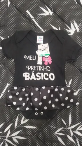 Body infantil Meu pretinho básico  - Dia das Crianças