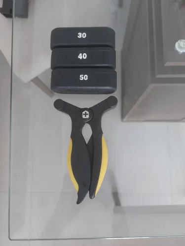 Cabo de força para fortalecimento do aperto + Luvas Harbinger + Push-up Bars