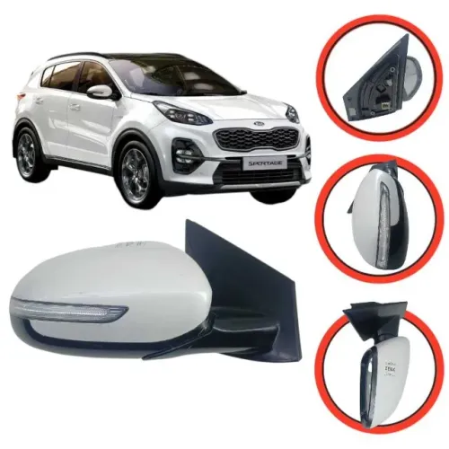 Retrovisor Direito Sportage Pisca E Retrátil 2017 a 2020 ETQ7031