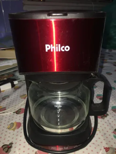 Cafeteira Elétrica Philco PCF17 Inox Red