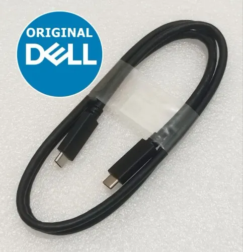 Cabo USB-C 10 GB/s - 3.2 Gen 2 - 5A 100W - VIDEO 4K 60Hz - Original DELL - 1 Metro