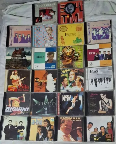 CDs de Rock Nacional e Pop internacional 