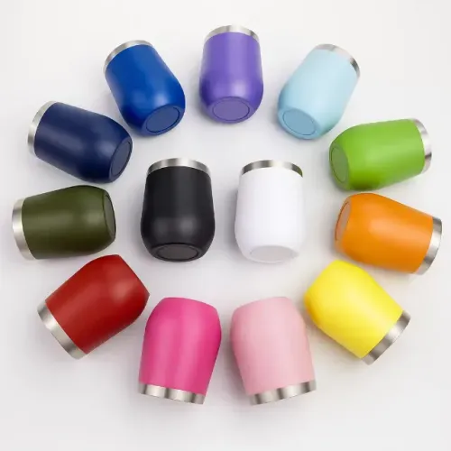 Copo térmico estilo cuia 360ML com tampa 