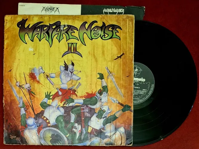 Warfare Noise II , Lp Coletânea Thrash Metal - Mayhem, Selo Cogumelo - Ratos de Porão