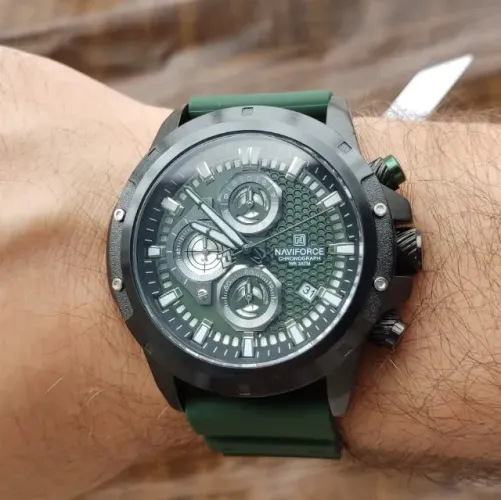 Relógio Masculino Naviforce Quartzo Sport Verde