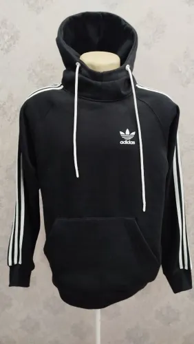 Moletom Adidas oversize com Capuz e Listras
