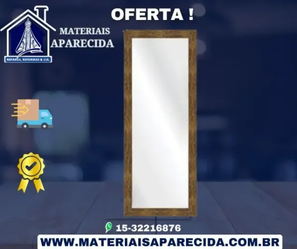 Espelho Moldura Plastica 1,20cmx40cm