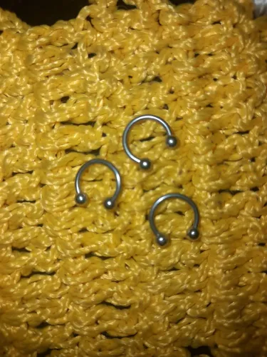 Piercings para nariz e orelha Kit 6 peças