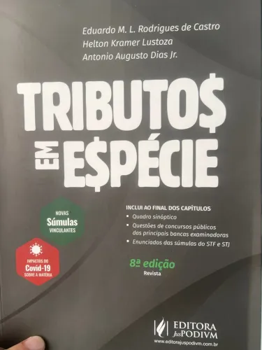 Livro Tributos em Espécie - 8ª Edição