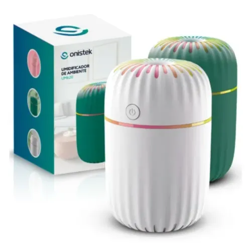 Umidificador de Ar 300ml Led Ambiente e Aromas ONISTEK - ON-UM620