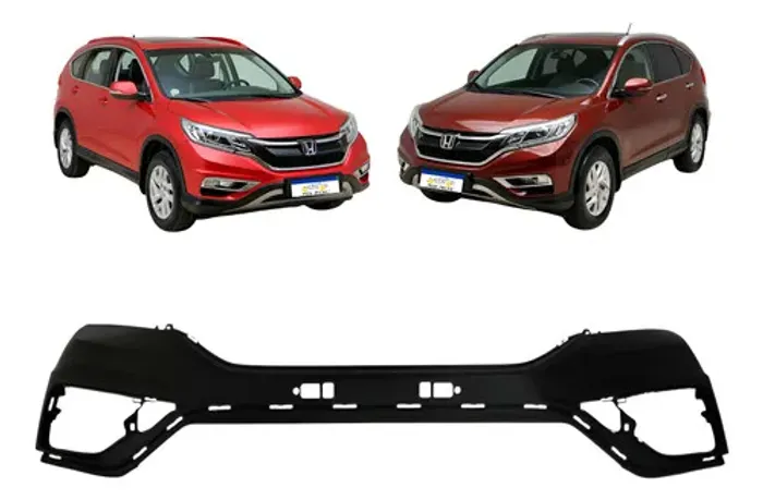 Parachoque Dianteiro Superior Honda Crv 2016 2017 Preto Liso