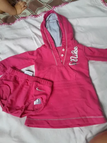 Conjunto Nike Bebê - Rosa 0a3 meses 