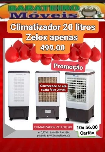 Climatizador 20 litros novo na caixa