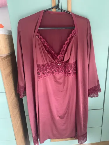 Camisola com Robe -Amamentação 