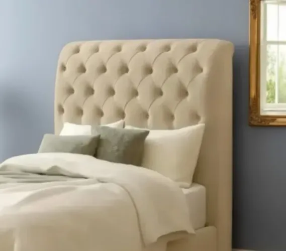 na cor bege ideal para seu quarto cabeceira solteiro na promoção