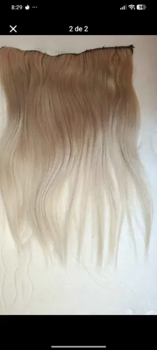 PROMOOOO Vendo Mega hair brasileiro loiro com 75 gramas