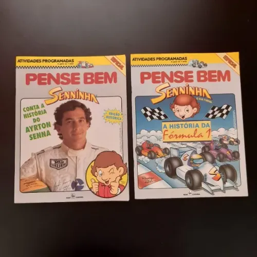 Livros Pense Bem Tectoy Senninha Edição Histórica Ayrton Senna e A História da Fórmula 1