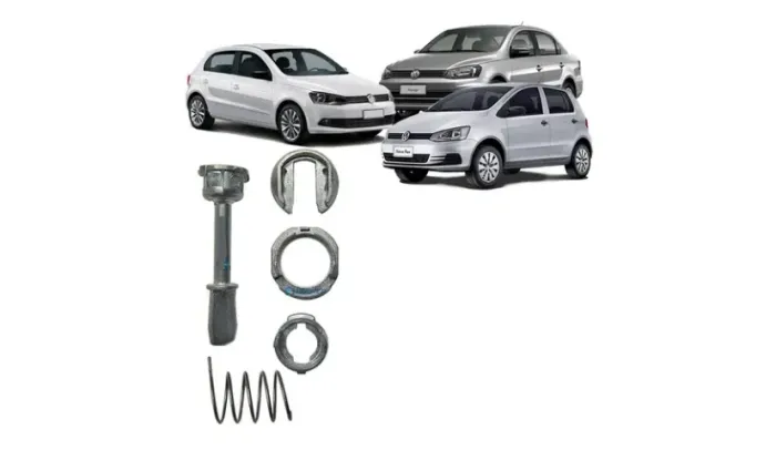 Kit Reparo Remo Cilindro Fechadura Tranca de Porta Gol Voyage G5 G6