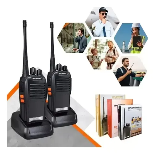 Par De Rádio Comunicador 12Km de Alcance / 16 Canais Recarregável
