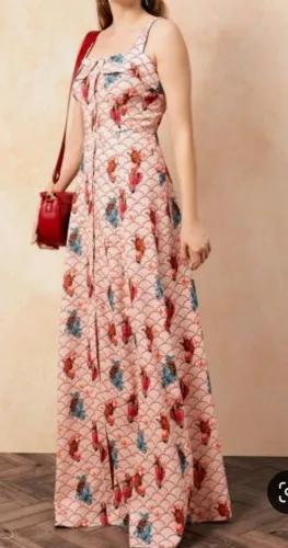 Vestido Antix longo Vilarejo tam P