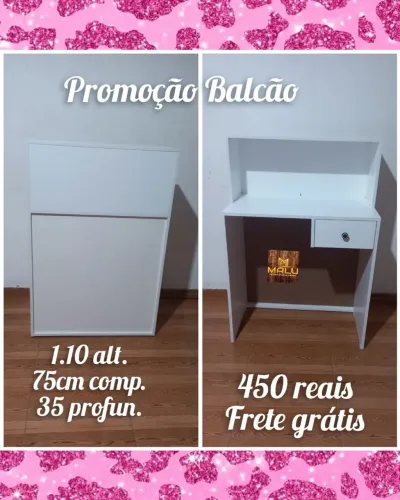 Balcão Para Loja - 1,10m de Altura - Frete Grátis!